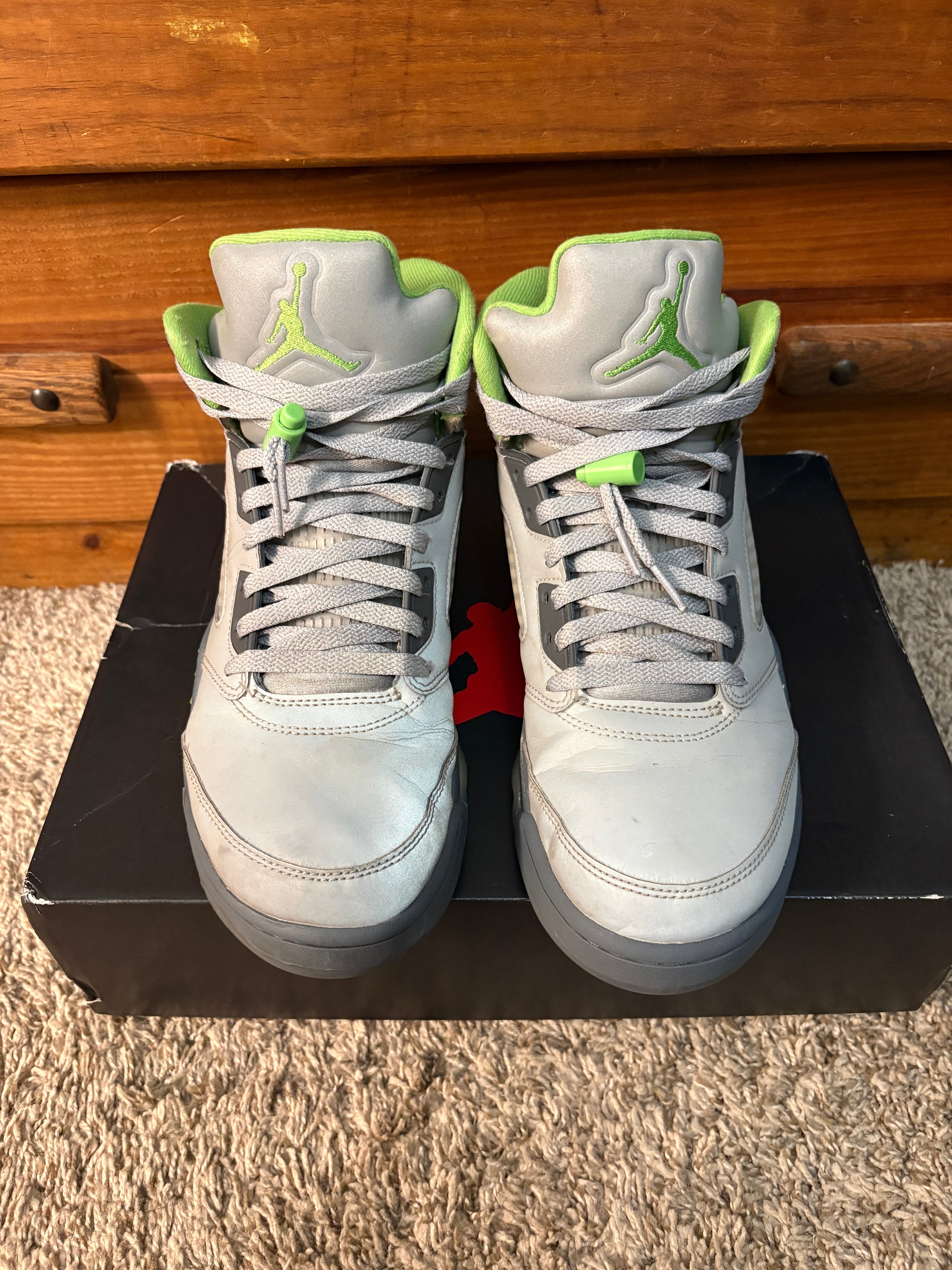 (Pre Owned) Jordan 5 Green Bean - Size 11
