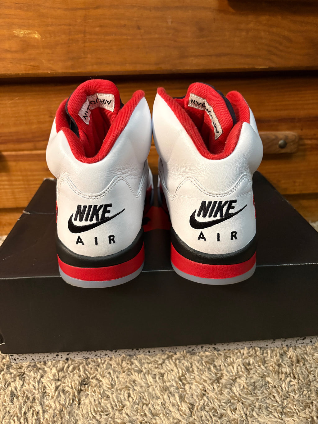 (Pre Owned) Jordan 5 Fire Red - Size 11
