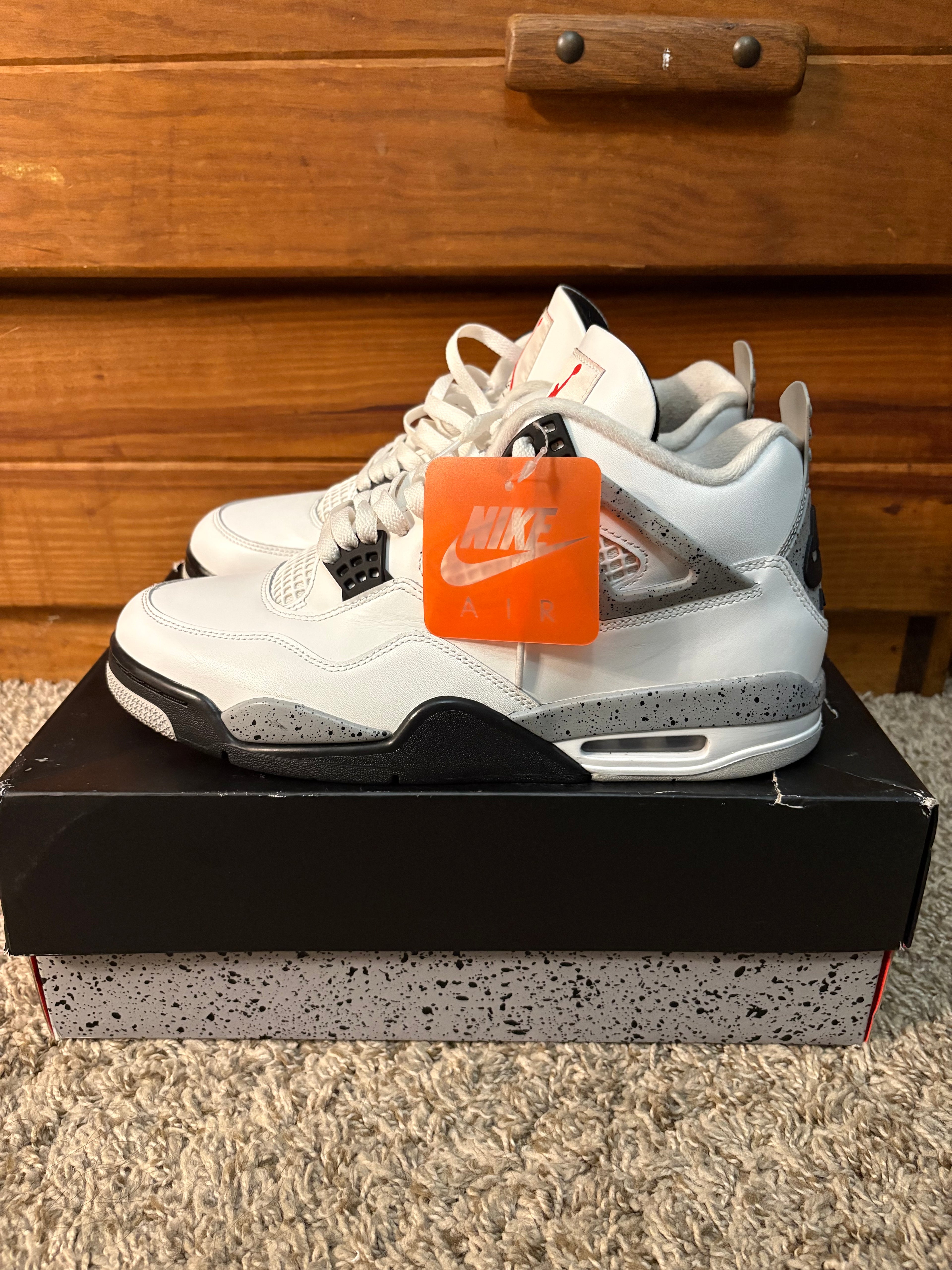 (Pre Owned) Jordan 4 White Cement 2025 - Size 11