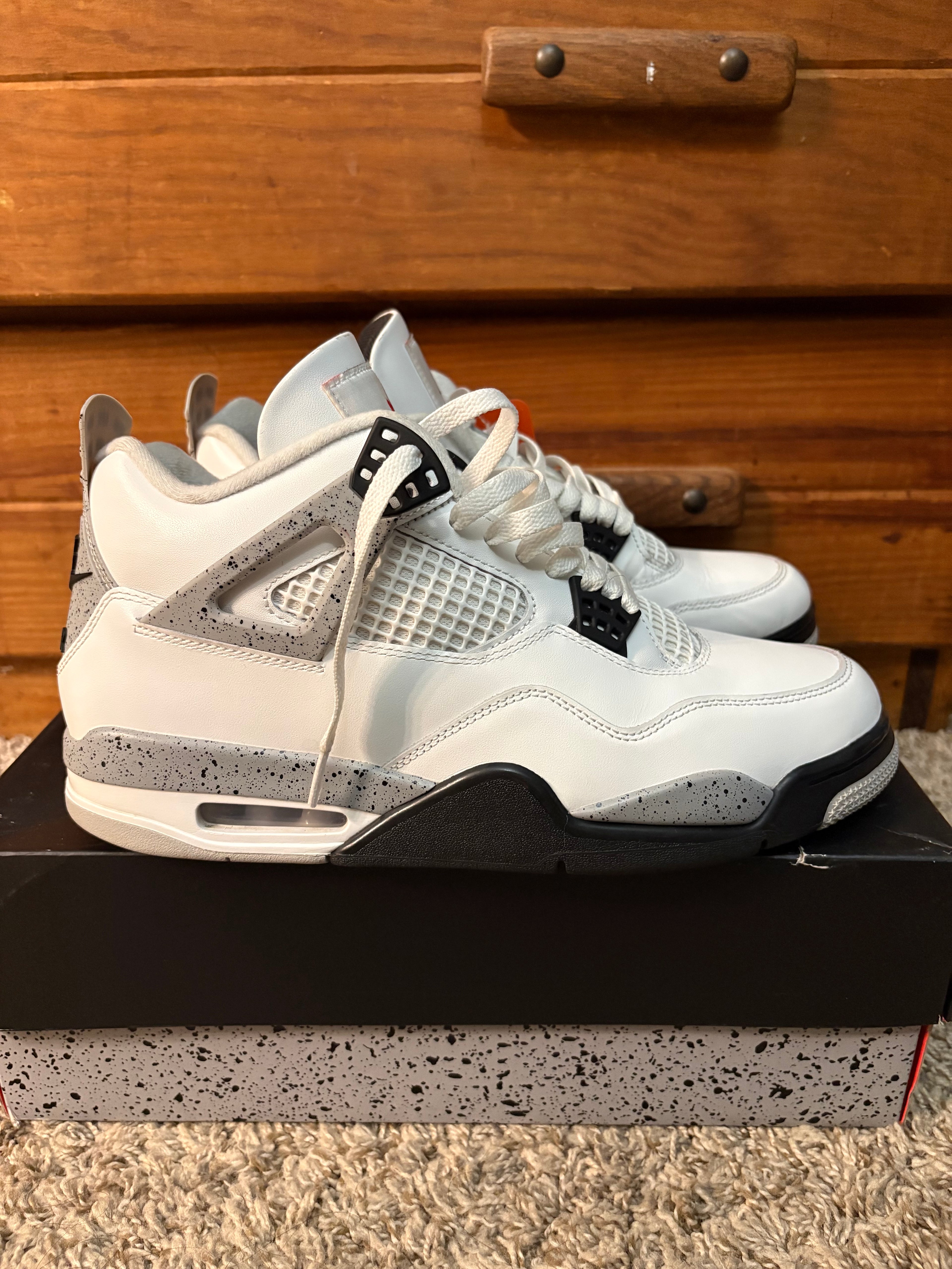 (Pre Owned) Jordan 4 White Cement 2025 - Size 11