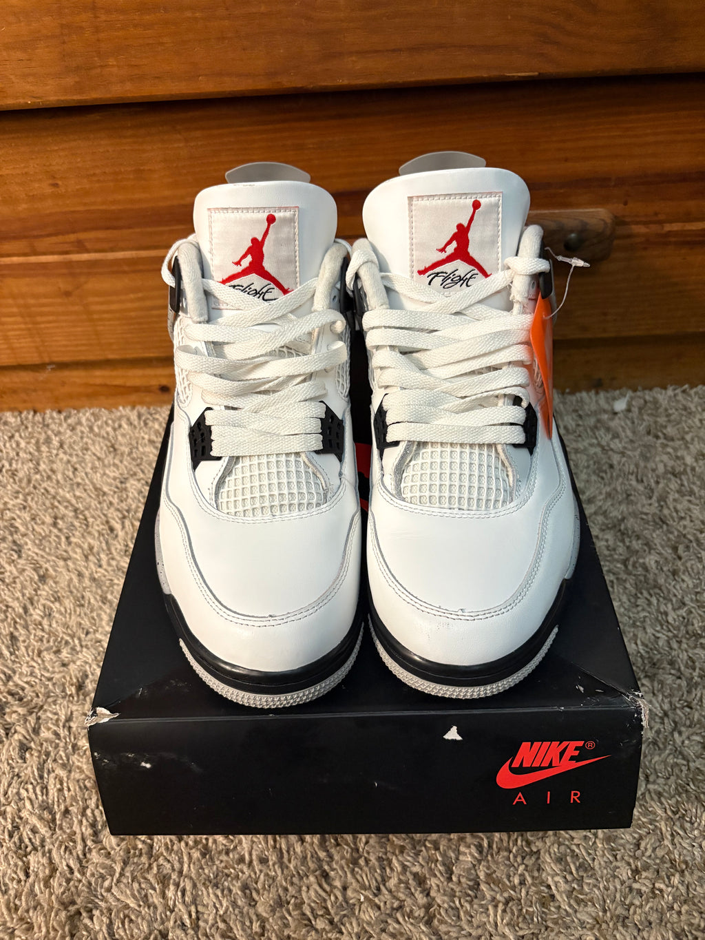 (Pre Owned) Jordan 4 White Cement 2025 - Size 11