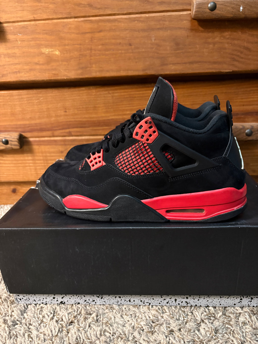 (Pre Owned) Jordan 4 Red Thunder - Size 9.5