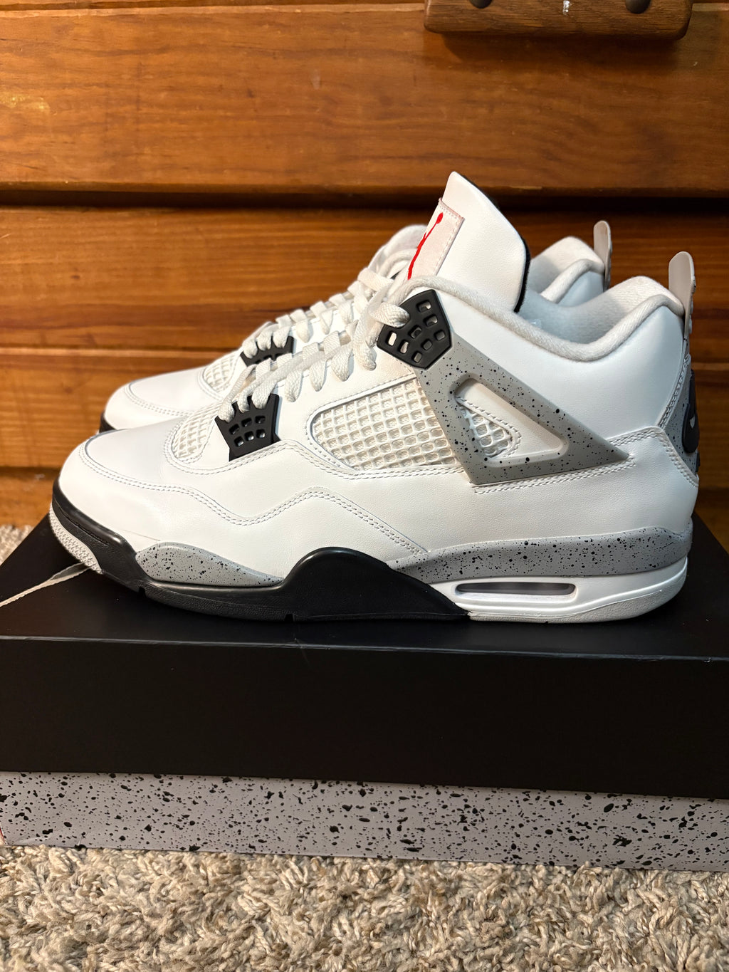 (Pre Owned) Jordan 4 White Cement 2025 - Size 13
