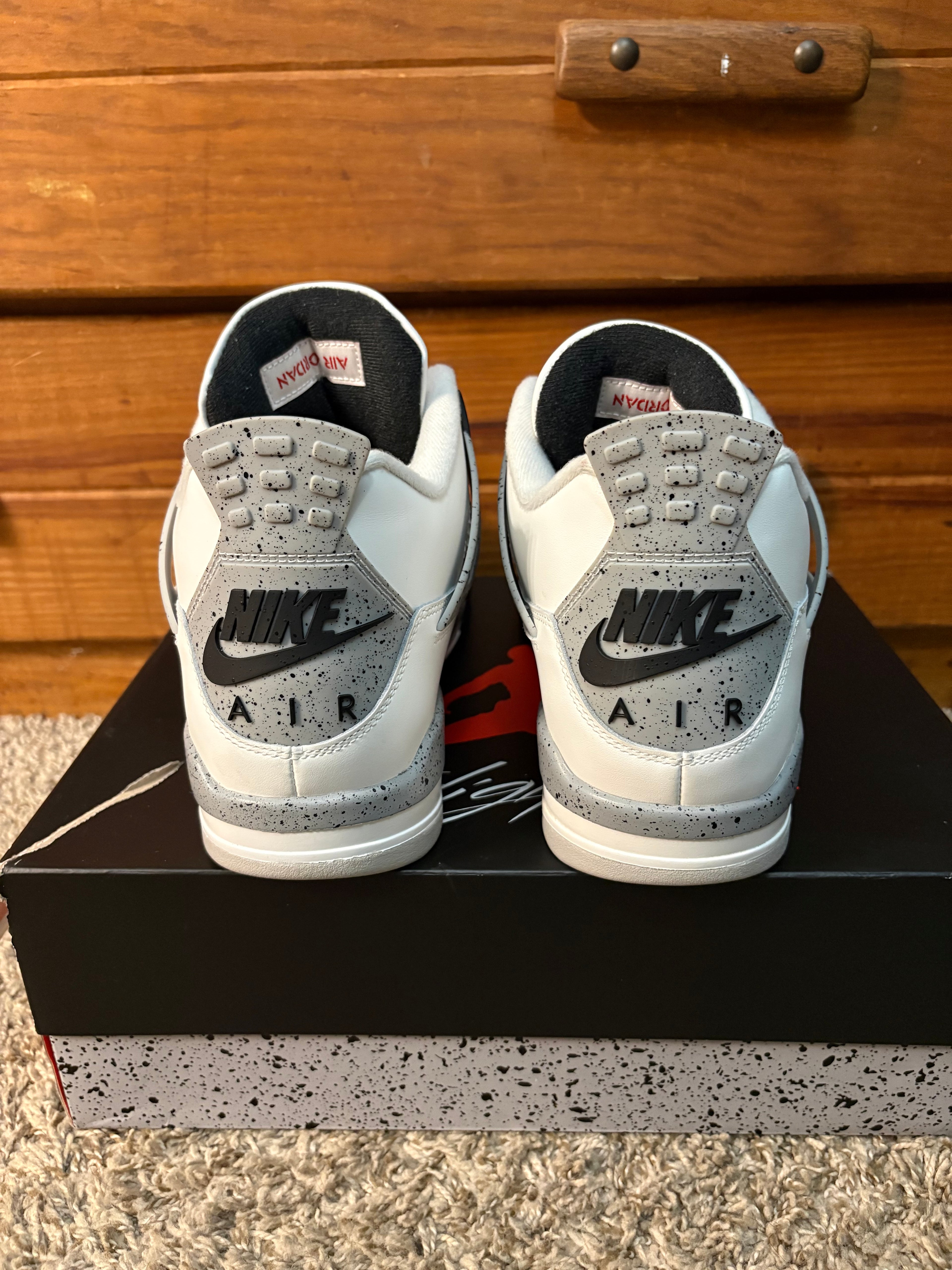 (Pre Owned) Jordan 4 White Cement 2025 - Size 13