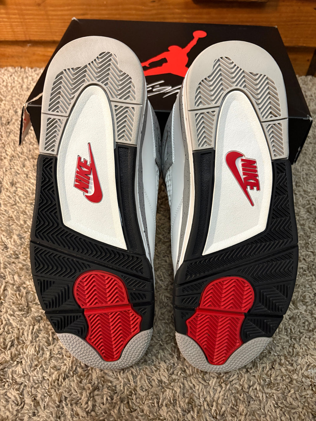 (Pre Owned) Jordan 4 White Cement 2025 - Size 13