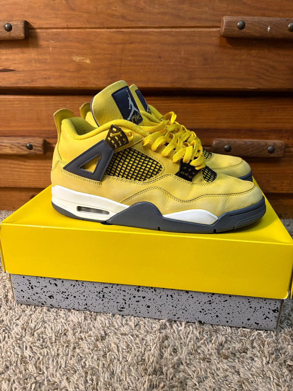 (Pre Owned) Jordan 4 Lightning - Size 11.5