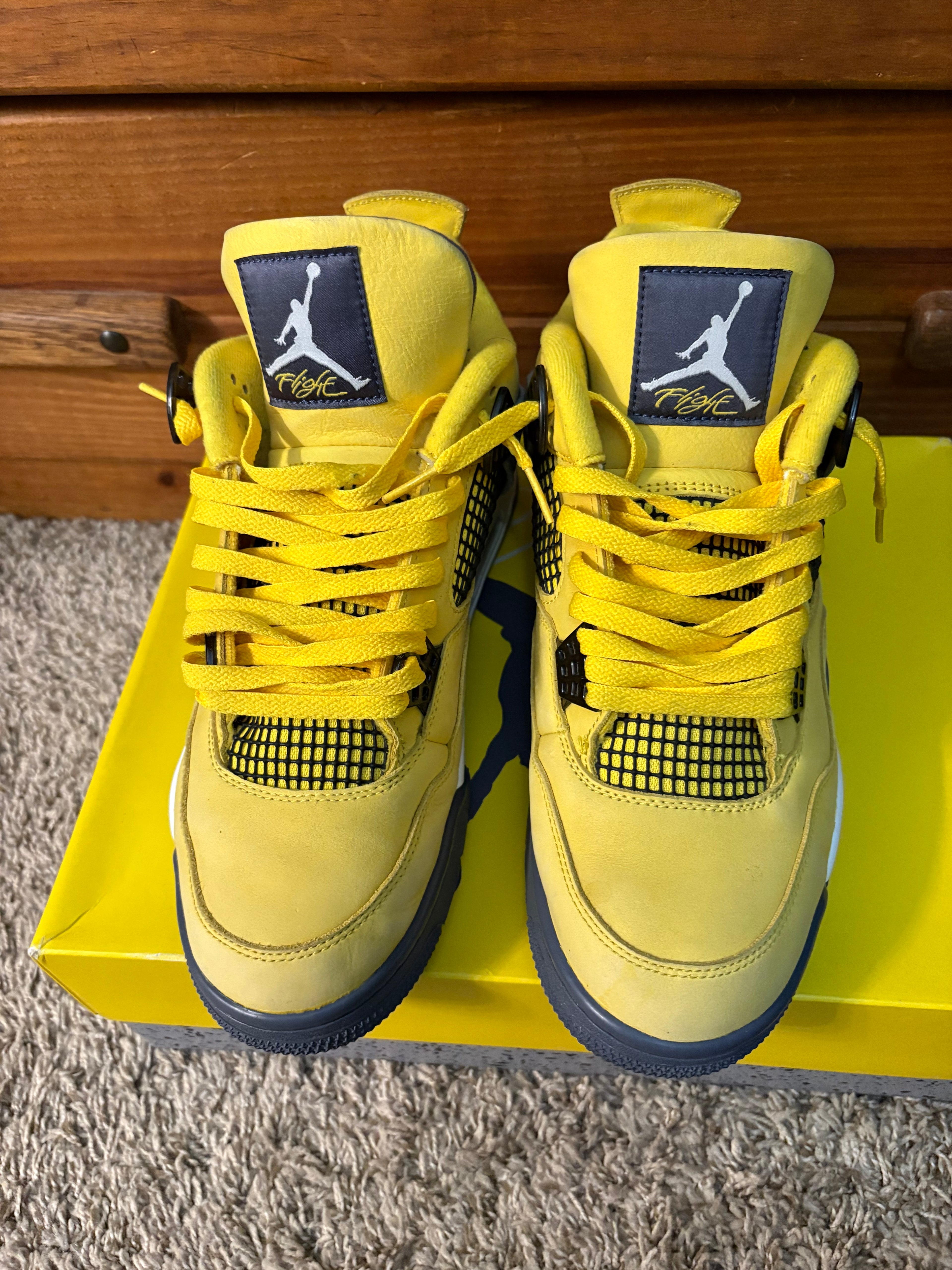 (Pre Owned) Jordan 4 Lightning - Size 11.5