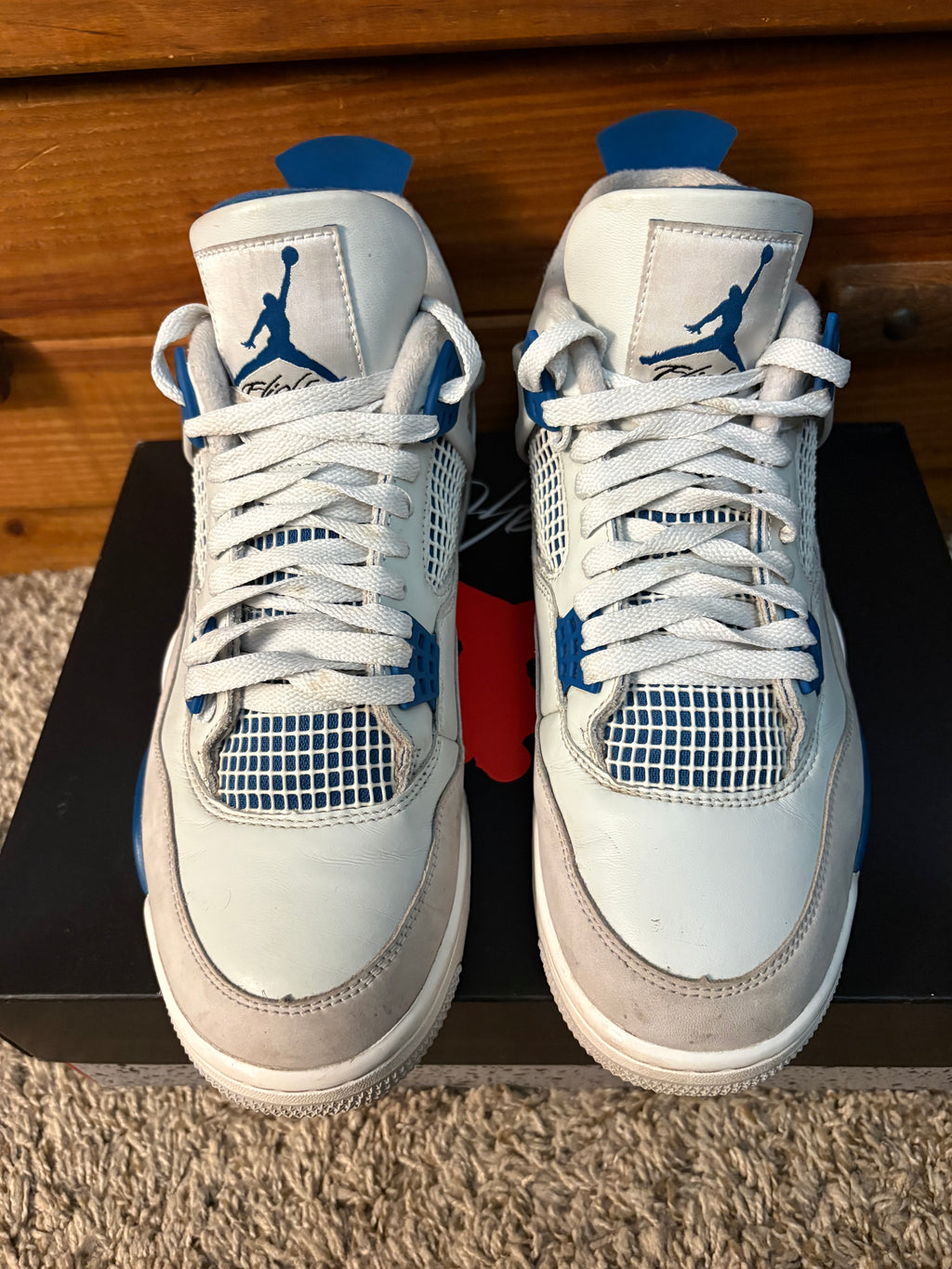 (Pre Owned) Jordan 4 Military Blue 2024 - Size 10.5