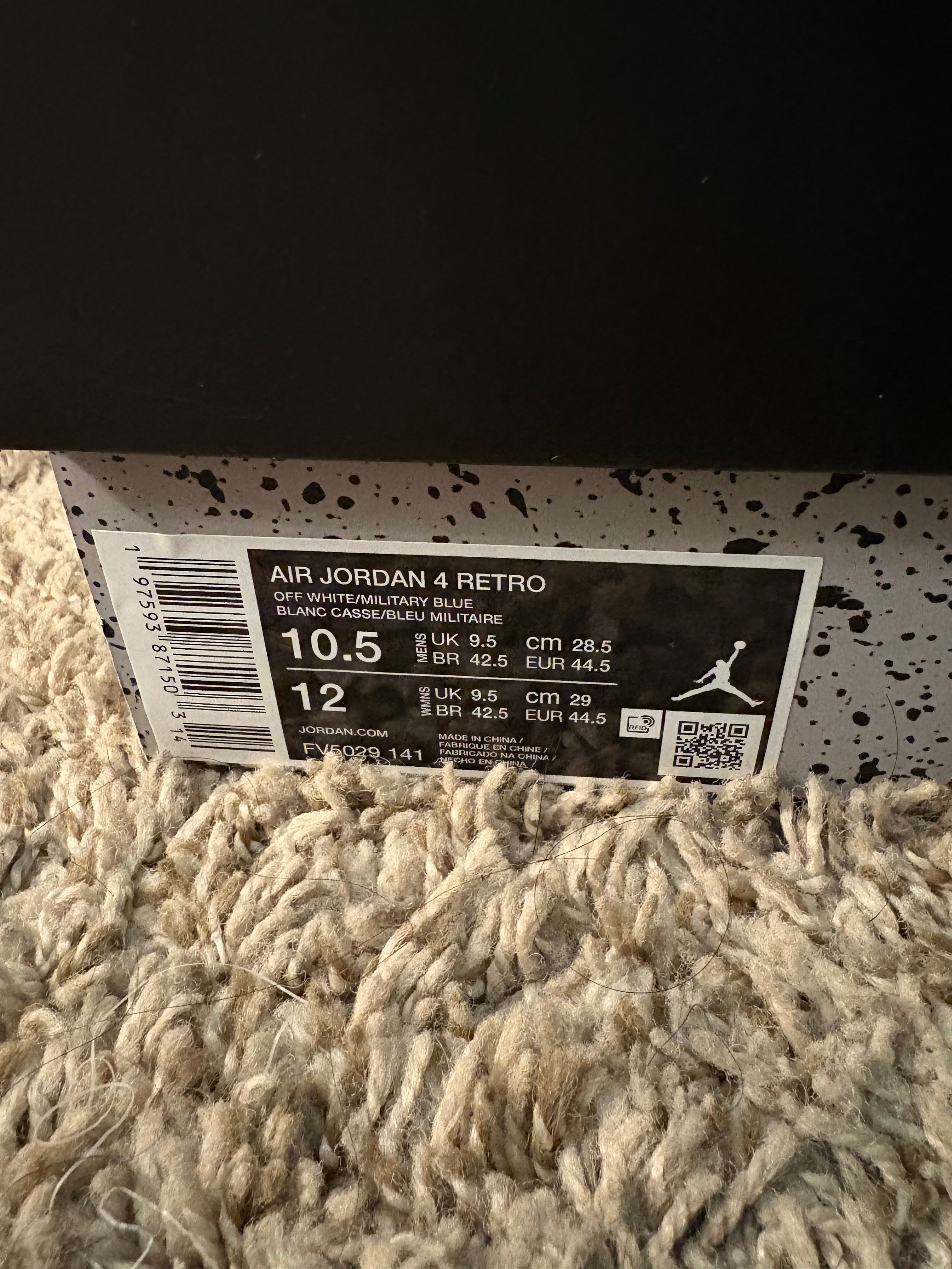 (Pre Owned) Jordan 4 Military Blue 2024 - Size 10.5
