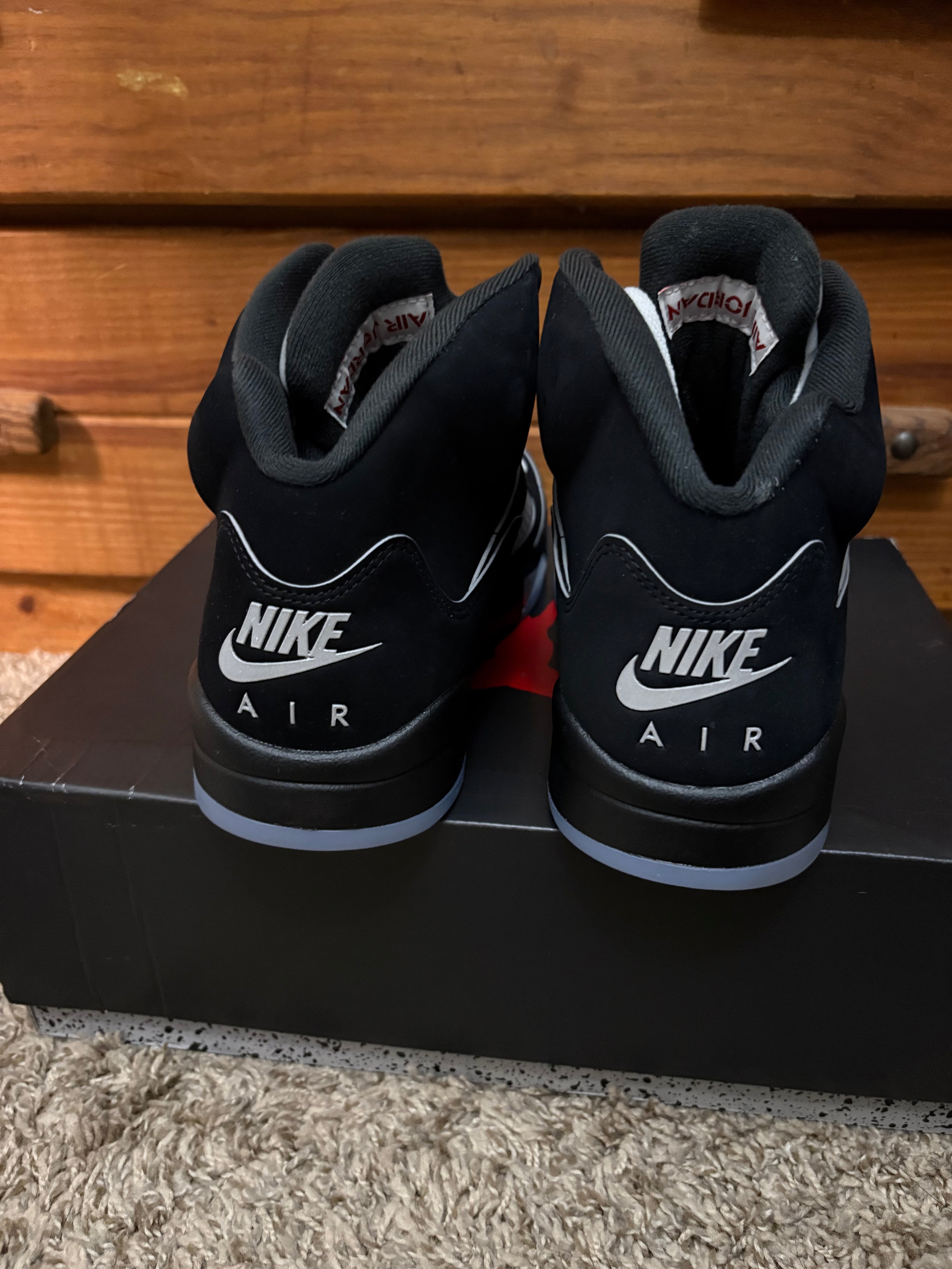 (Worn 1x) Jordan 5 Black Metallic Reimagined 2025 - Size 11.5