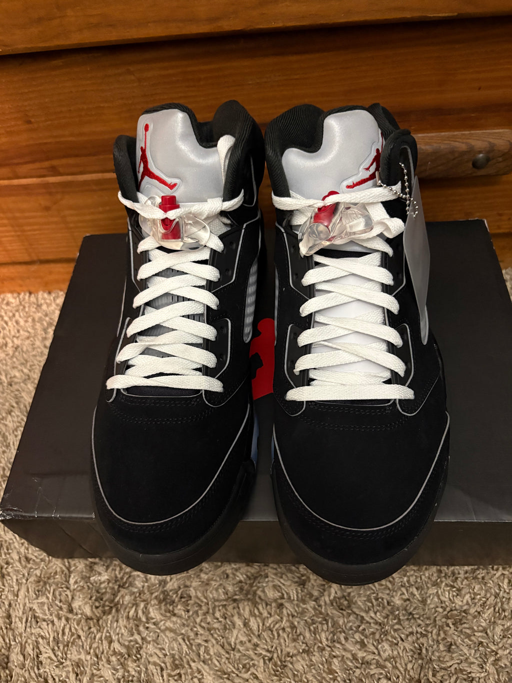 (Worn 1x) Jordan 5 Black Metallic Reimagined 2025 - Size 11.5