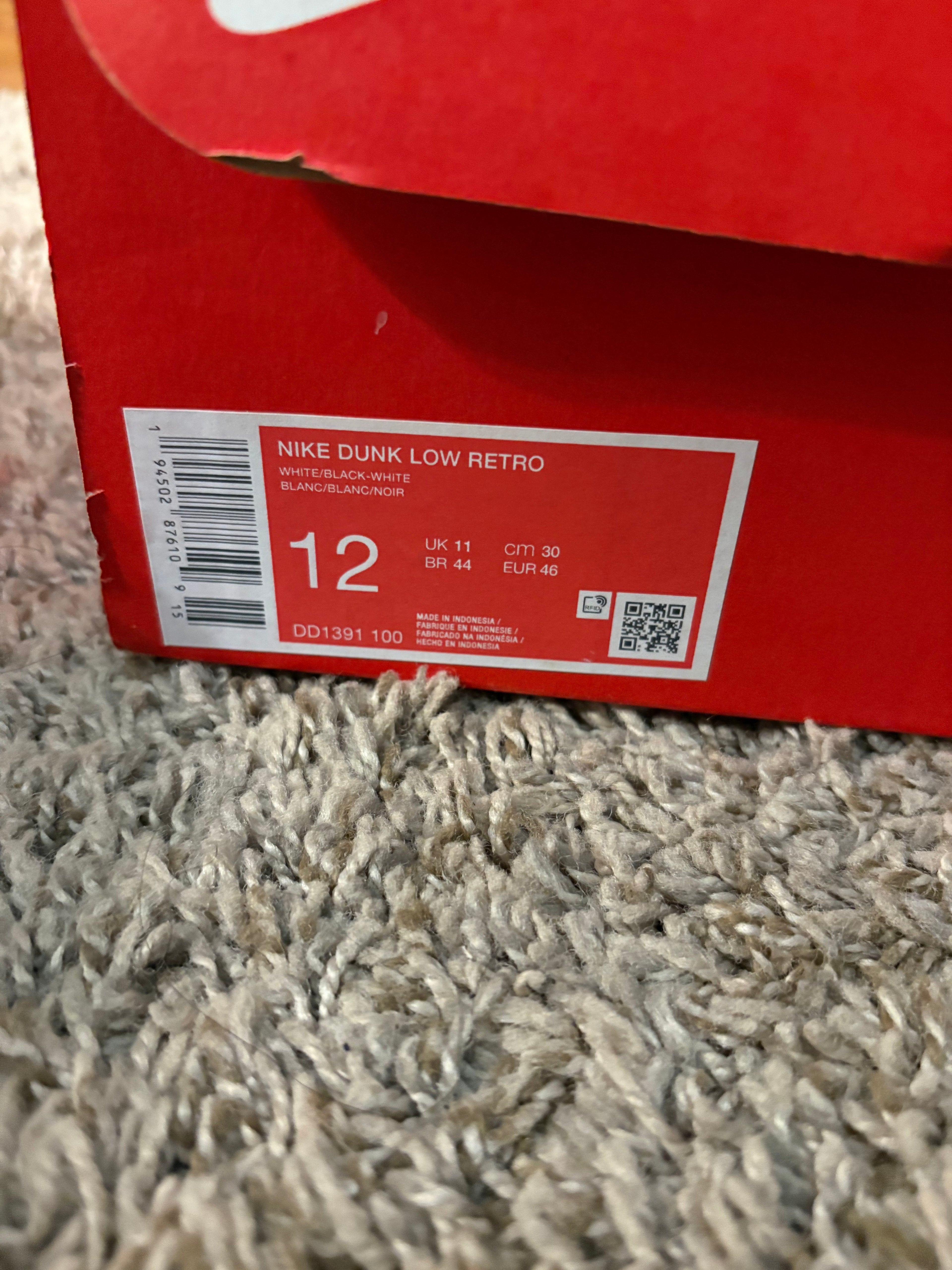 (Pre Owned) Nike Dunk Panda Low - Size 10