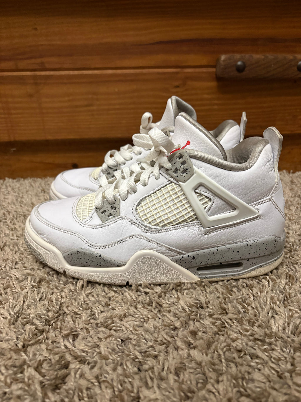 (Pre Owned) Jordan 4 White Oreo - Size 5y