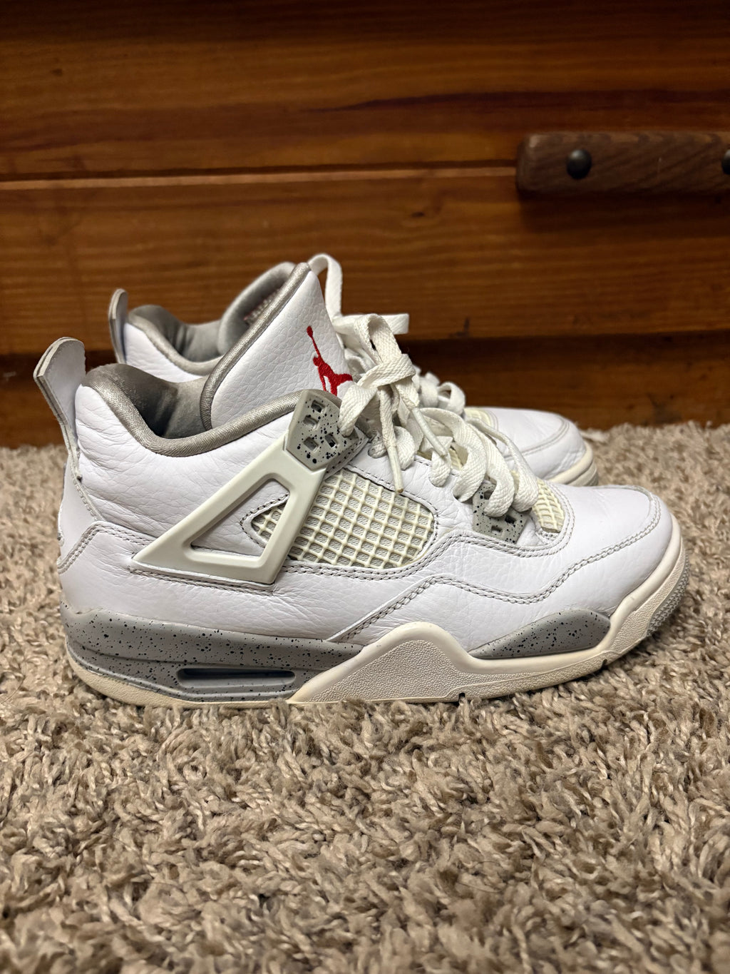 (Pre Owned) Jordan 4 White Oreo - Size 5y
