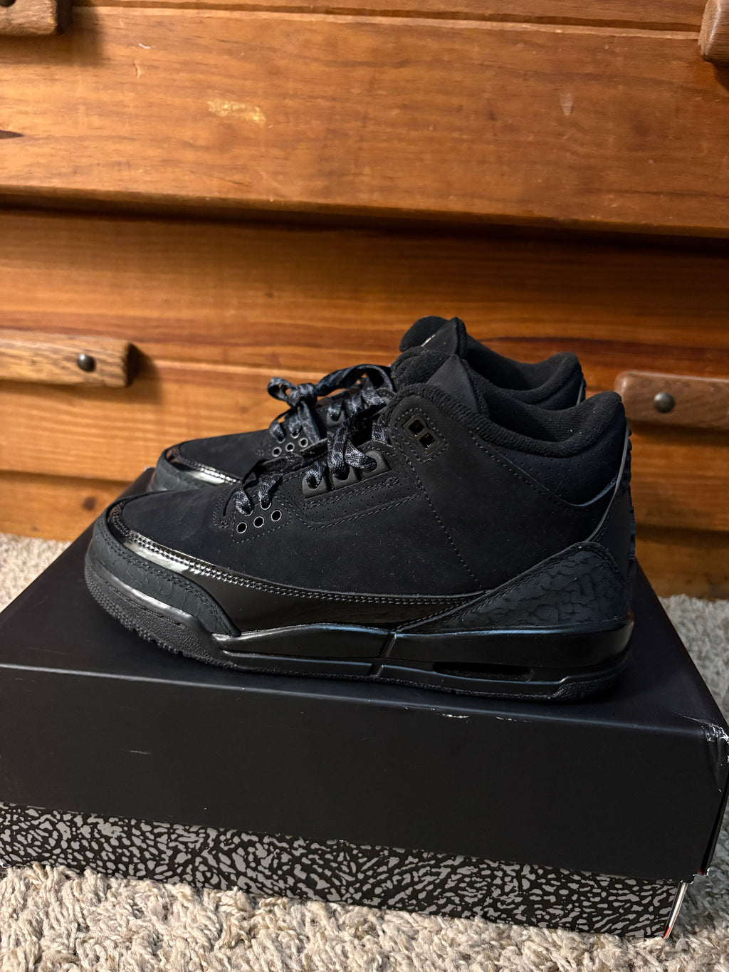 (Brand New/Tried On *Read Description*) Jordan 3 Black Cat 2025 - Size 4.5y