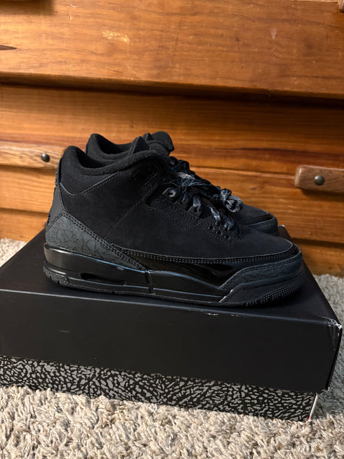 (Brand New/Tried On *Read Description*) Jordan 3 Black Cat 2025 - Size 4.5y