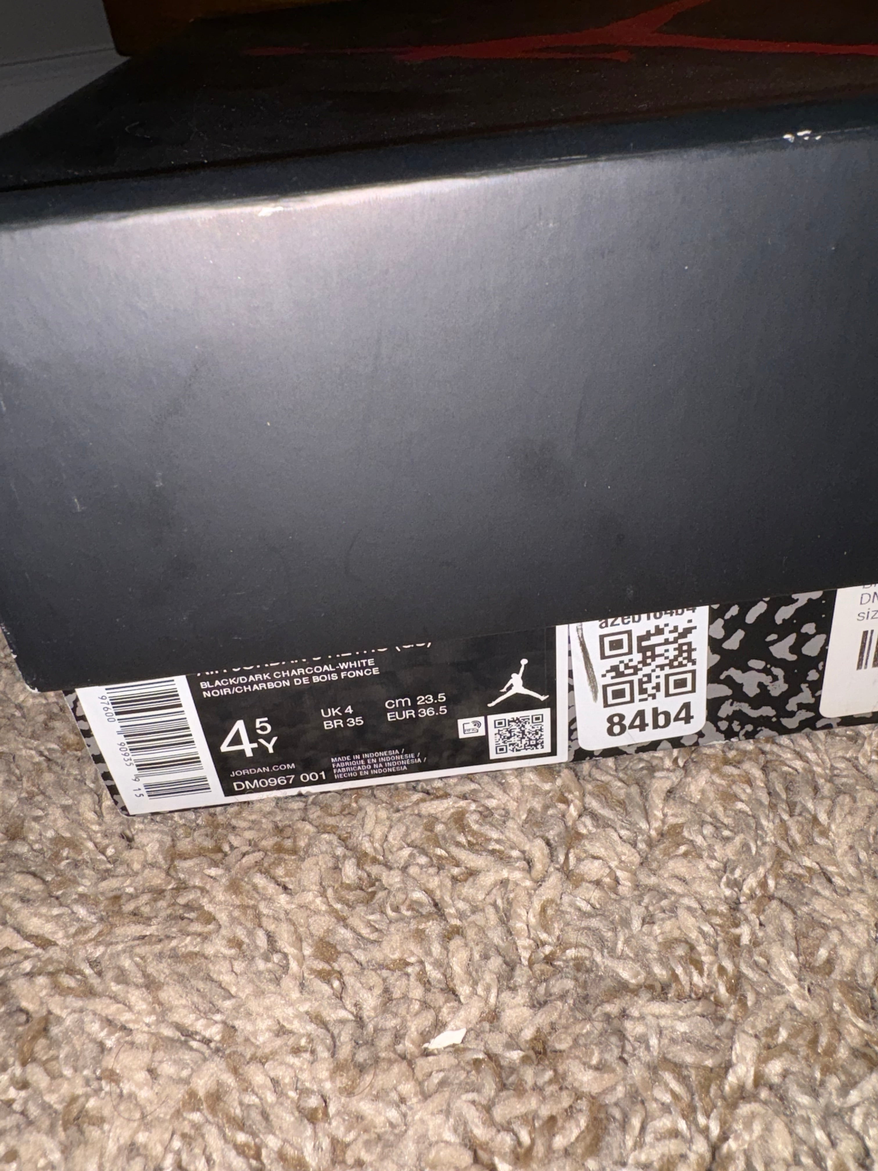 (Brand New/Tried On *Read Description*) Jordan 3 Black Cat 2025 - Size 4.5y