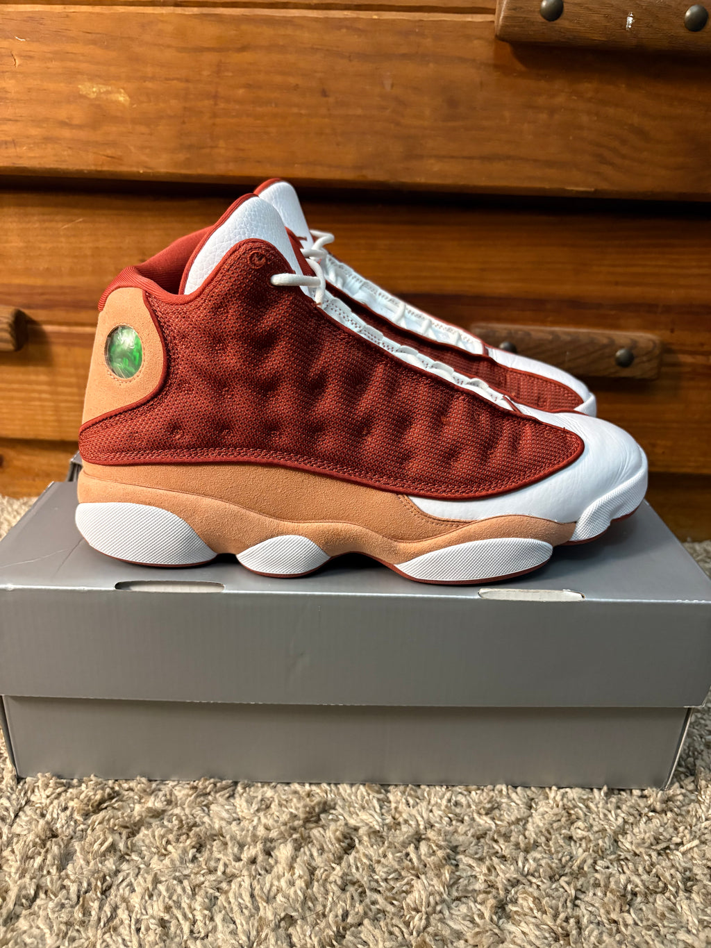 (Pre Owned) Jordan 13 Dune Red - Size 10.5